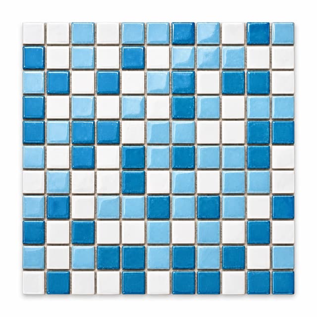 Common Series pool mosaic tile model 25000 / 2502-4 / 2502-6, 25 x 25 mm chips