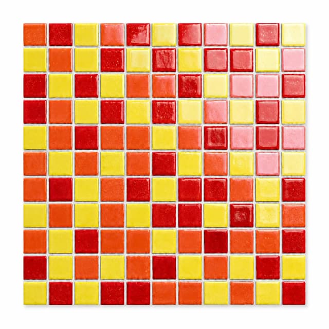 Common Series pool mosaic tile model 25096 / 25097 / 25099, 25 x 25 mm chips