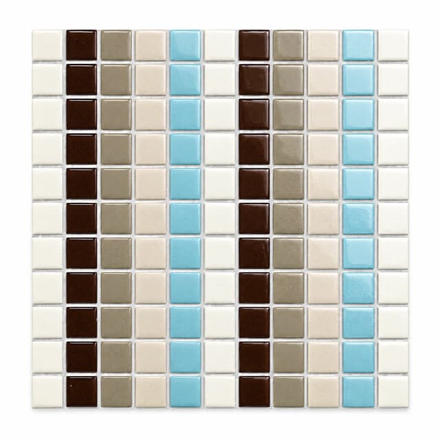Common Series pool mosaic tile model DL2501, 25 x 25 mm chips