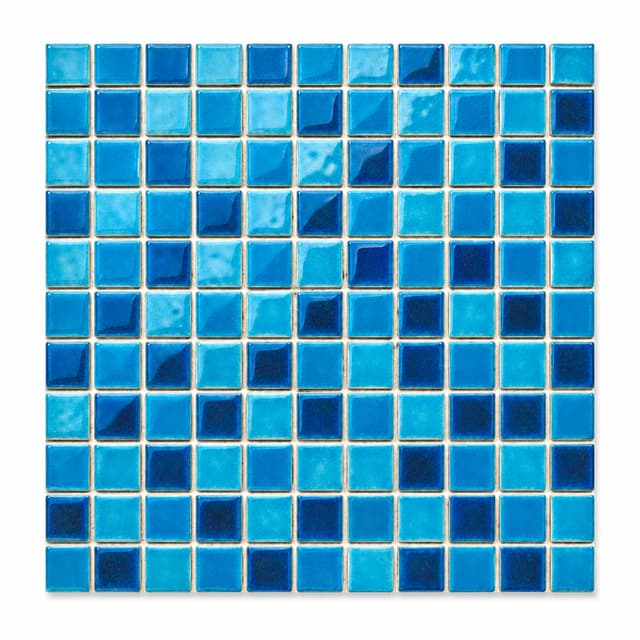 Ice Crack Series pool mosaic tile model 2502LW-345, 25 x 25 mm chips