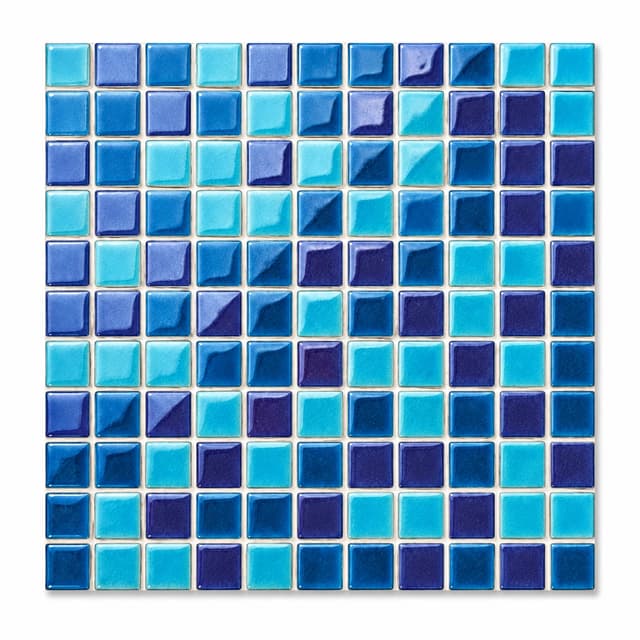 Ice Crack Series pool mosaic tile model 2502LW-456, 25 x 25 mm chips