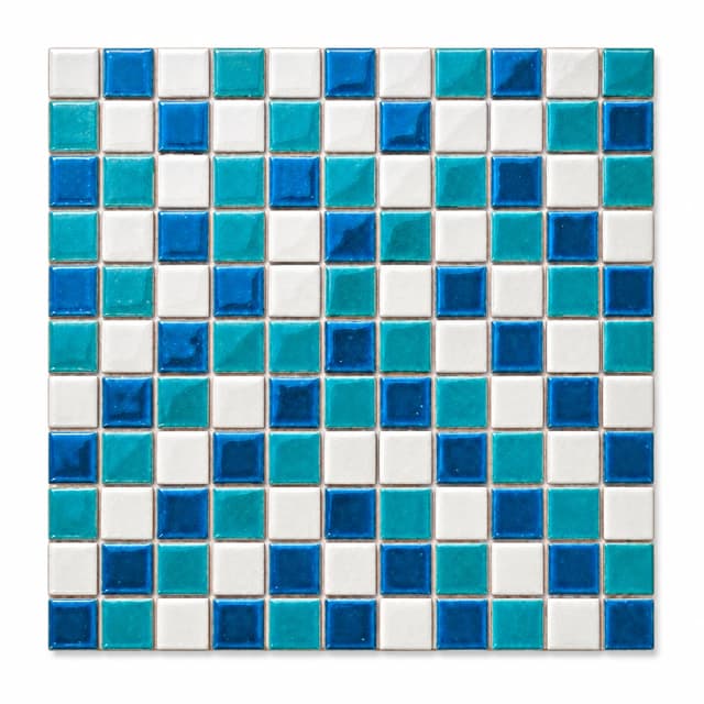 Ice Crack Series pool mosaic tile model 25030 / 25036 / 25038, 25 x 25 mm chips