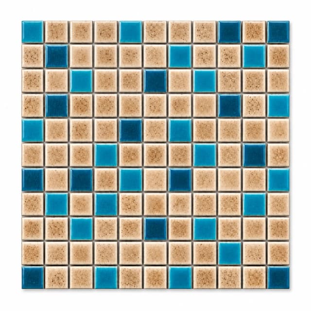 Ice Crack Series pool mosaic tile model 25031 / 25036 / 25038, 25 x 25 mm chips