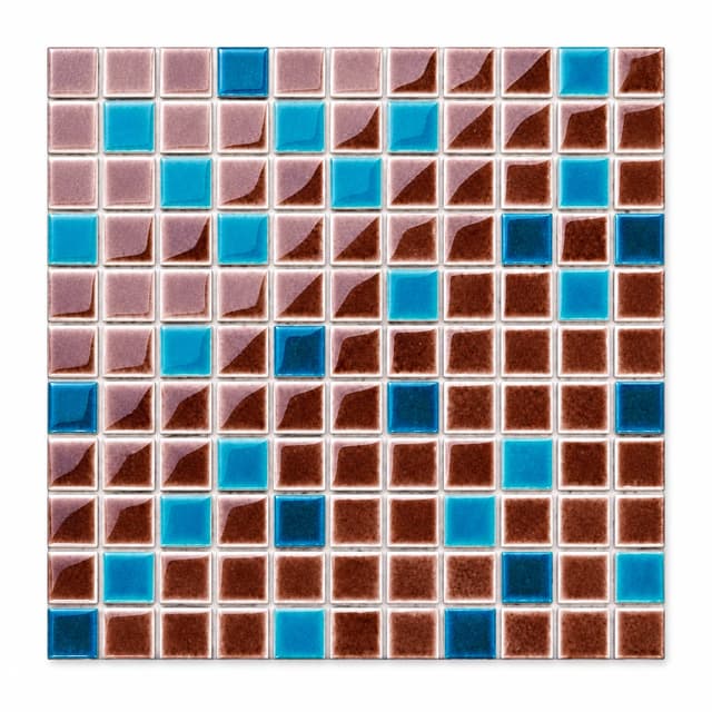 Ice Crack Series pool mosaic tile model 25033 / 25037 / 25038, 25 x 25 mm chips