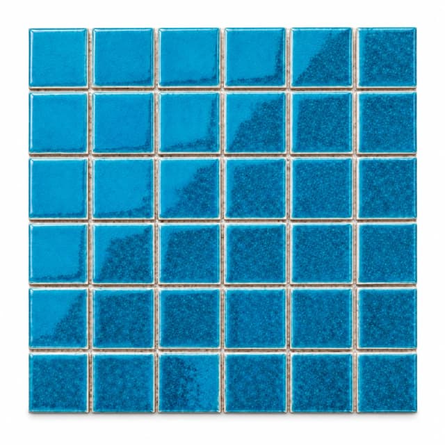 Ice Crack Series pool mosaic tile model 48055, 48 x 48 mm chips