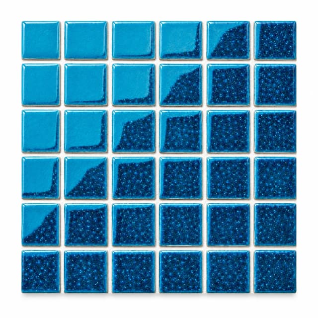 Ice Crack Series pool mosaic tile model 48056, 48 x 48 mm chips