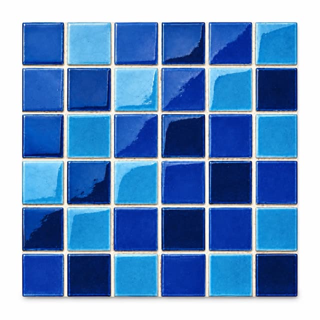 Ice Crack Series pool mosaic tile model 4822-356, 48 x 48 mm chips