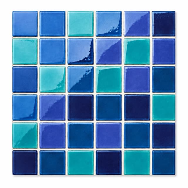 Ice Crack Series pool mosaic tile model 4822-56910, 48 x 48 mm chips