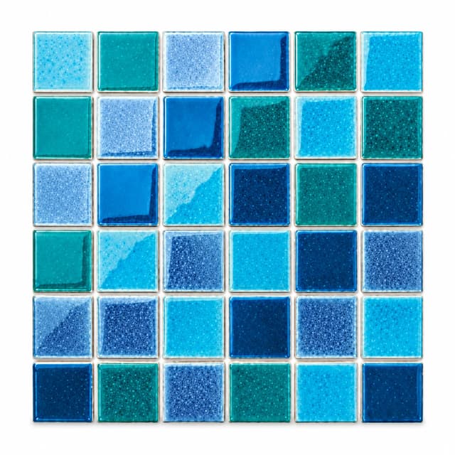 Ice Crack Series pool mosaic tile model 5002 / 48043 / 48046 / 48048, 48 x 48 mm chips