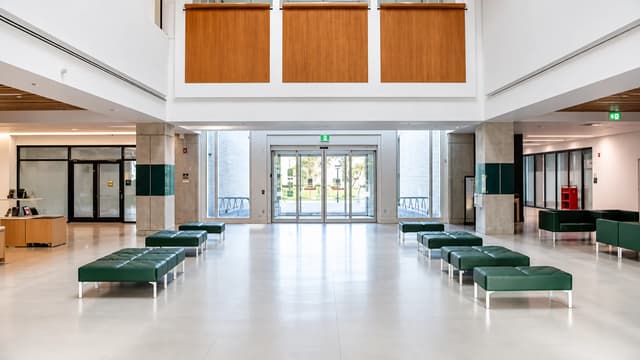 Calm, Practical Tile Surfaces for a Vancouver Public Library