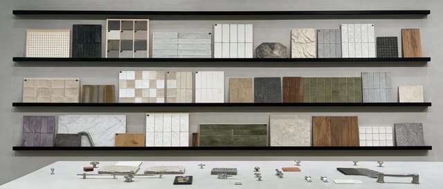 Ceraglow showroom tile samples for international market selection