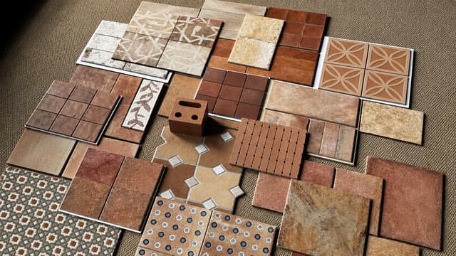 Ceraglow ceramic and porcelain tile samples prepared for wall and floor product selection