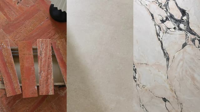Decorative terracotta and marble look tiles for different market segments